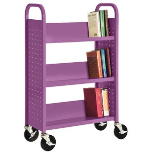 Sloped-Shelf Book Cart