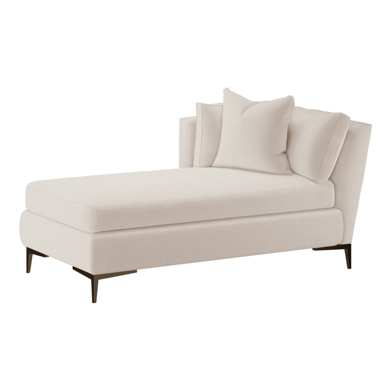 Aiden Chaise Lounge, Bond Linen (Performance fabric) 1086-92, Antique Bronze, Left Hand Facing