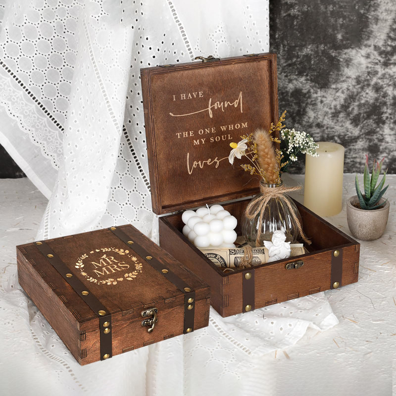 Small Decorative Box with Lid Set of 2