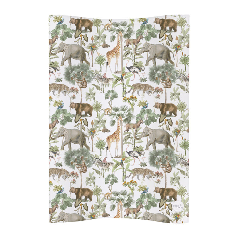 Deluxe Unisex Baby Waterproof Changing Mat - Anti Roll Cosy Colourful Safari 50x70cm