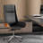 Genuine Leather Ergonomic Office Chair Executive Adjustable Height Chair, 17.32"-20.07" Swivel Home Office Chair