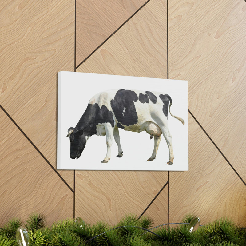 Vache chassant la vache à la chasse, reproduction d'art mural, H 11 po x l 14 po