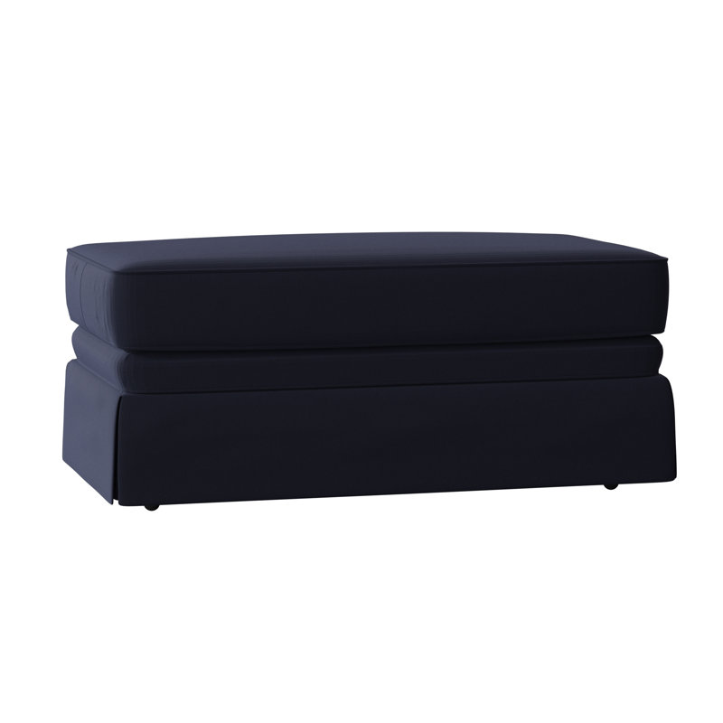 Repose-pieds rectangulaire 45 po Atterbury, Toile bleu marine Sunbrella®
