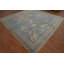 Tapis bleu teint à la main Ziegler 12 x 12