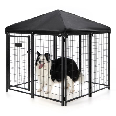 Chenil pour chien 8 charnières pliantes 8 panneaux