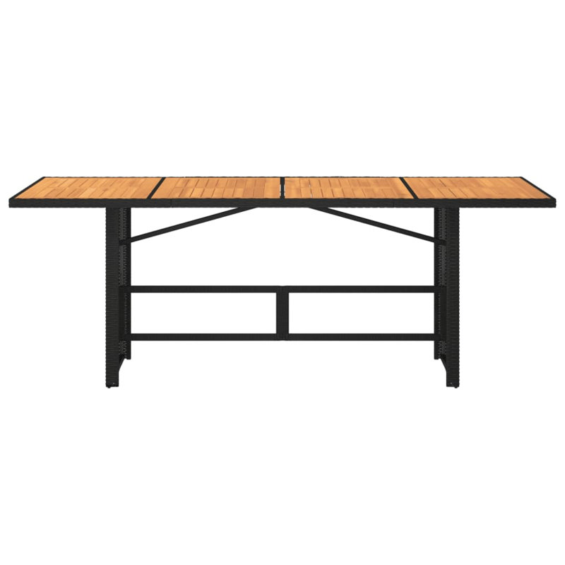 Battistini Rectangular Outdoor Dining Table , 190cm cm W 80cm cm D, Black