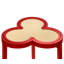 Clover Cigar Table With Reversible Lacquer And Natural Grasscloth Top In Matte Green Lacquer-1630211858