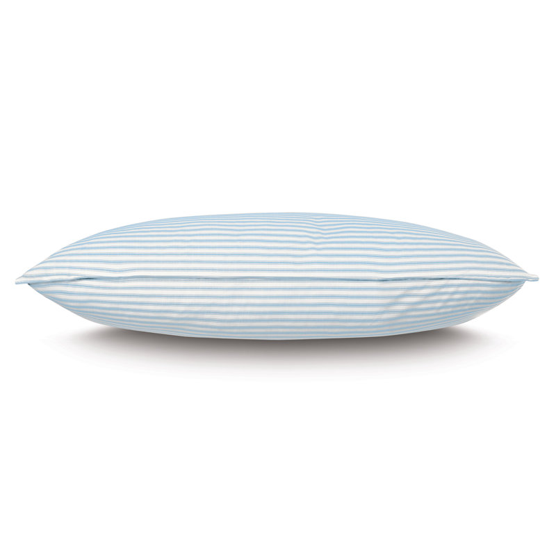 Blass Ticking Cotton Striped Sham by Alexa Hampton, Sky, King