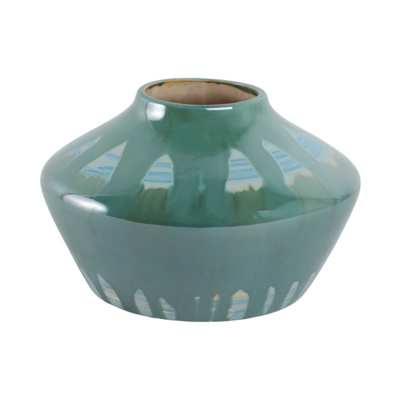 Handmade Stoneware Table Vase, 7" H x 11" W x 11" D