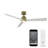 52" 3 Blade Smart Ceiling Fan with Remote Control Included-48461464-55662945
