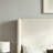 Caron Upholstered Wingback Bed / 54" High Headboard / Simplicity / Minimalist / Without Wooden Slats / Box Spring Request / Easy Assembly / Queen/ Textured Ivory Canvas Chenille-763714778