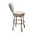 Retro Home Chrome Upholstered Swivel Counter And Bar Stool With Back-107439717-108805922