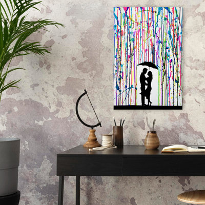 Precipice - Figurative Urban And Pop Surrealism Romance Art