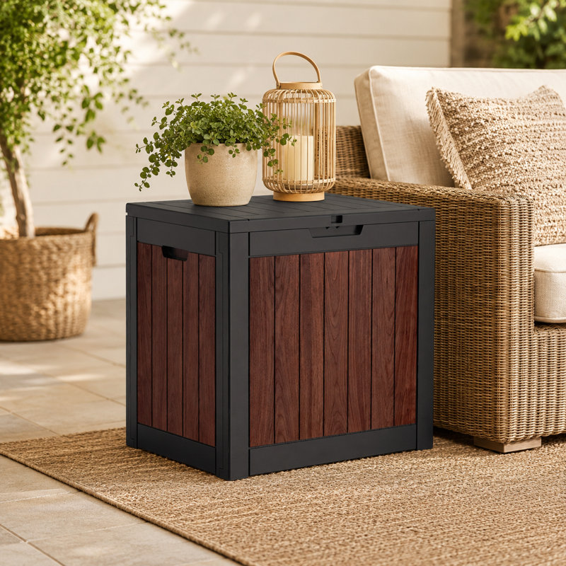 Boîte de rangement en résine pour l'extérieur Emperic Design