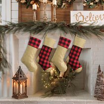 Mini Christmas Stockings With 26 Letter Christmas Decorations