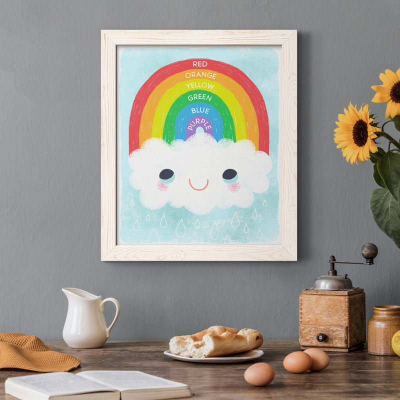 Rainbow Colors - cadre photo, impression sur toile, Blanc, H 44 po x l 31 po x P 1 po