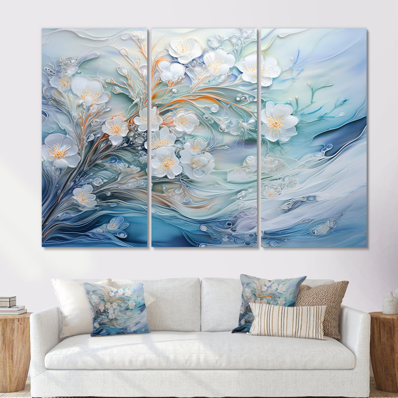 «Snow Charm», impression d'art mural, Toile tendue, H 32 po x l 48 po x P 1 po