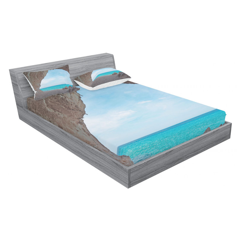 Microfiber Sheet Set, Queen Sheet Set with Fitted Sheet
