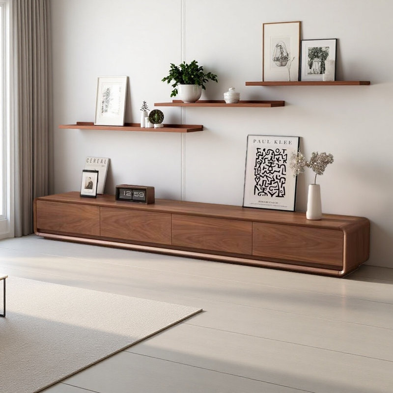 Modern, Simple and Retro Design TV Cabinet