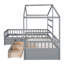 Lit plateforme House avec trois tiroirs de rangement-121082680