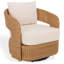 Chaise pivotante en rotin Leanna