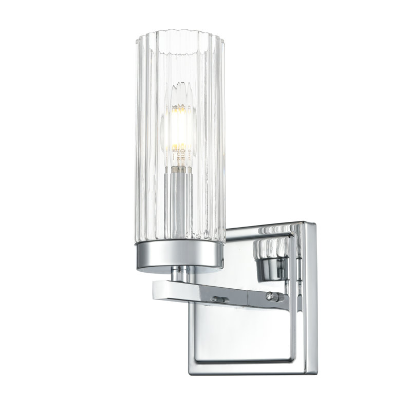 Meuble-lavabo 1 lumière Turman , Chrome poli