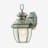 1-Light Outdoor Indoor Steel Brushed Nickel Wall Mount Wall Sconce Wall Lantern with Clear Beveled Glass -11801331