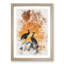 Silhouette of Two Peacocks - Picture Frame Painting Print-56853390-56853391