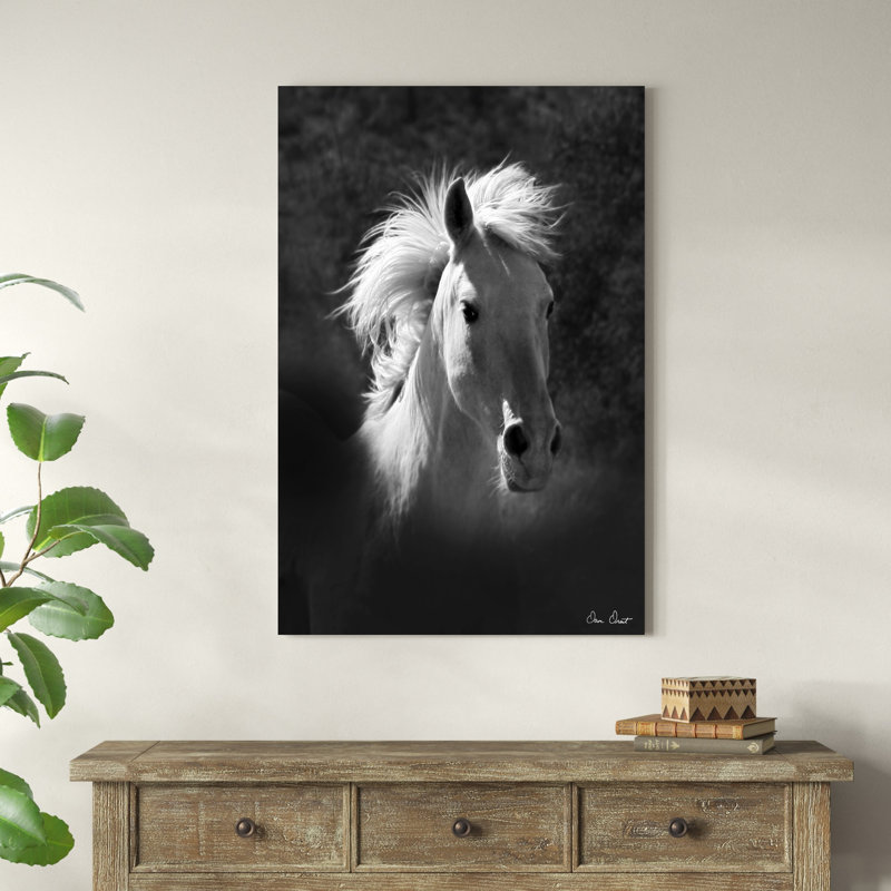 Portrait de cheval V, H 48 po x l 32 po x P 1,25 po