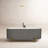 Colour 67" L x 31" W Fluted Freestanding Soaking Acrylic Bathtub with Chrome Drain and Overflow-90948244