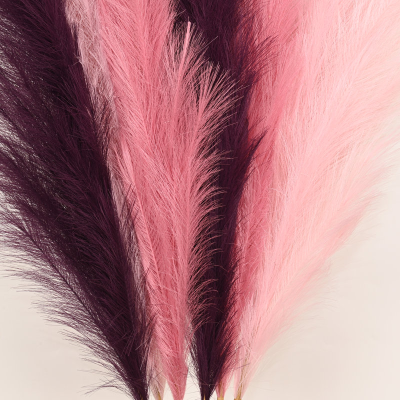 Tall Faux Pampas Grass Spray, Artificial Long Stem Floral Fluffy Fake Plants Pampas Grass For Floor Vase Filler Home Boho Wedding Party Dining Table Centerpiece Decor