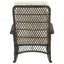 Chaise berçante en crème et noir