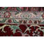 Tapis oriental traditionnel élégant à motif floral vert 9 x 12