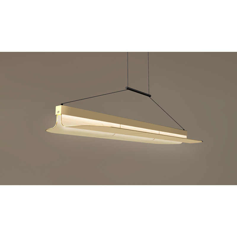 Omma 1 - Light LED Pendant, Natural Cherry, Gold