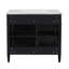 Meuble-lavabo de 36 po avec lavabo supérieur, armoire de rangement moderne avec 2 tiroirs et un tiroir basculant-1990584407
