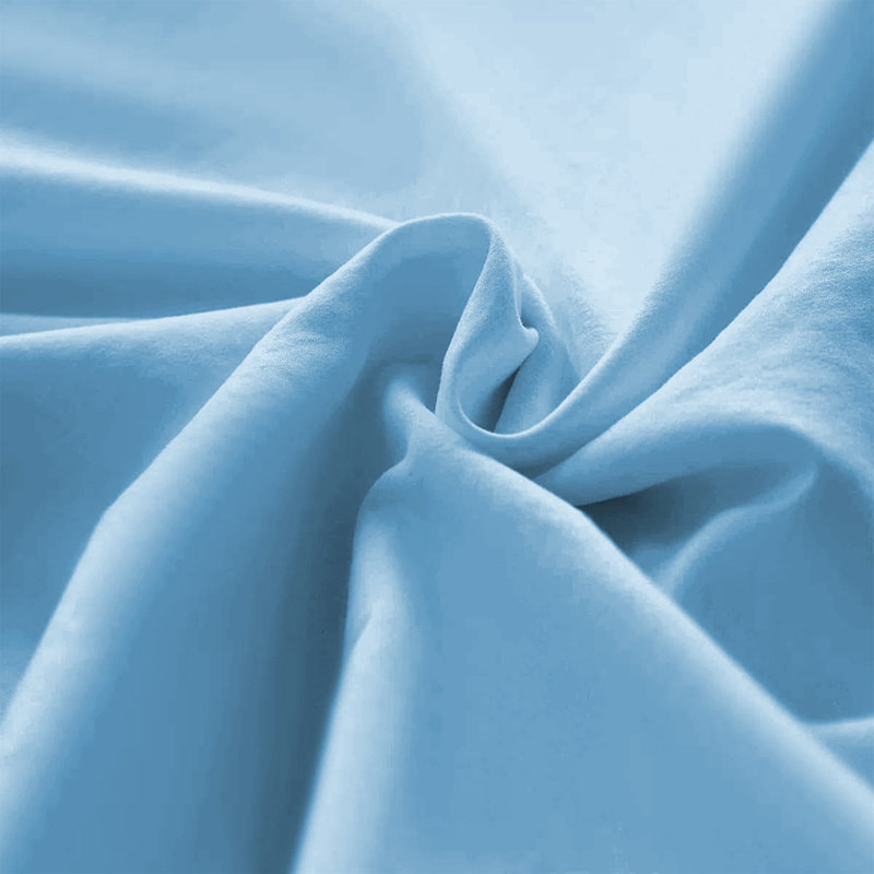 Microfiber Machine Tufted Pillow Case, Light Blue