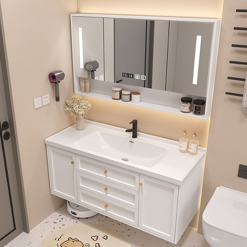 Modern simple white vanitie bathroom cabinet