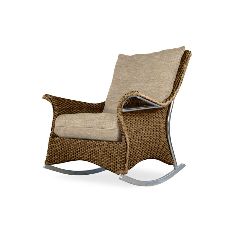 Mandalay Outdoor Chair, Loveboat Saffron, Hickory