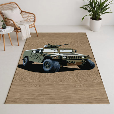 Tapis intérieur et extérieur brun Transport
