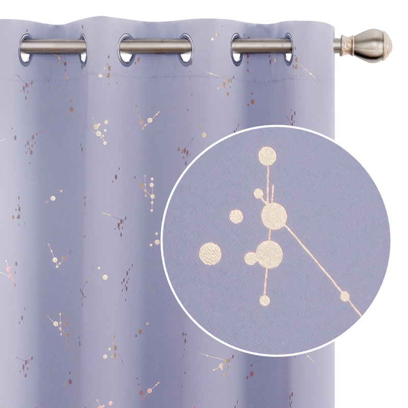 Makvala Room Darkening Curtain Pair, Light Purple, 52" W x 84" L