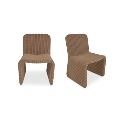 Ella Outdoor Dining Chair Charcoal-Set of Two