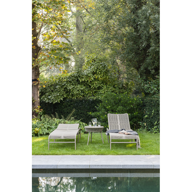 Loop Outdoor Chaise Lounge, Taupe