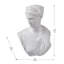 Statue buste en céramique blanche de 9 po de hauteur, sculpture de déesse transitionnelle, pour le salon, le vestibule, le bureau ou la pièce maîtresse