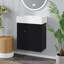 Meuble-lavabo flottant de 22 po avec lavabo, meuble-lavabo mural avec lavabo en céramique, rangement à gauche-2065724165