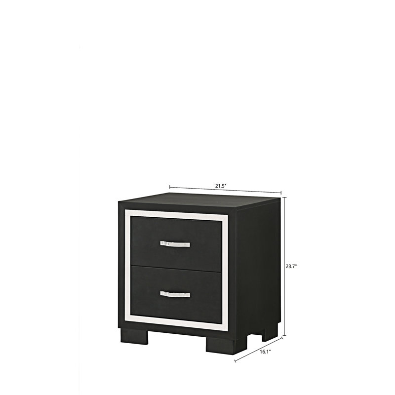 Nightstand Bedside Table With Drawers
