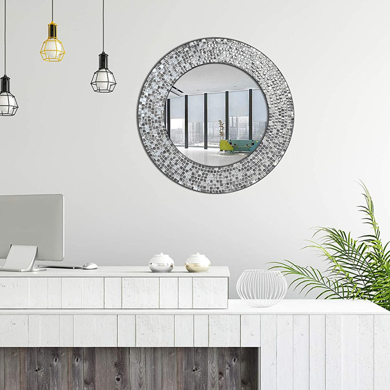 Miroir décoratif Duchesne, Gris