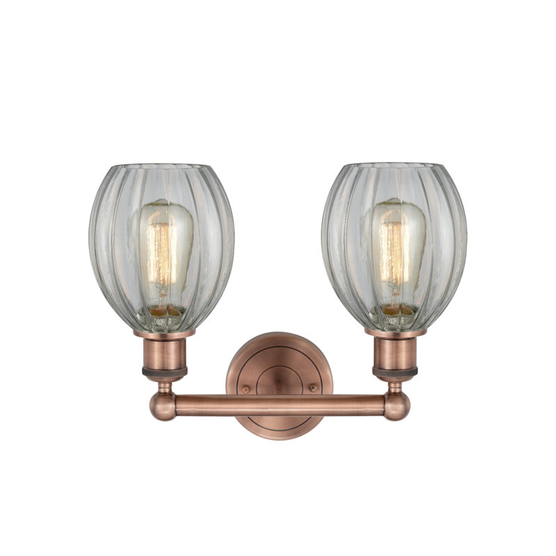 Bolduc 2 - Light Dimmable Vanity Light, Clear, Antique Copper