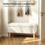 Banc de rangement avec repose-pieds 32 pouces en velours côtelé beige olive-131529084