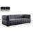 Carlan 91" Velvet Tuxedo Arm Sofa-63541365