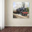 «Steam train Square» par The Macneil Studio, reproduction sur toile-21937940